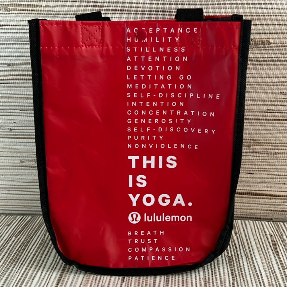 THIS IS YOGA Sustainable Reusable Lululemon Shopping Tote Bag Collectible OG